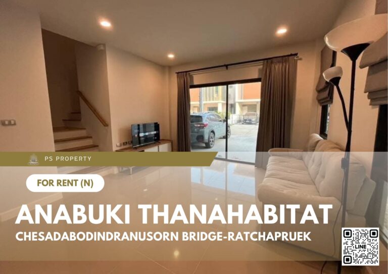 PS86749 – House Near MRT Sai Ma Station For Rent , at Anabuki Thanahabitat Chesadabodindranusorn Bridge-Ratchapruek