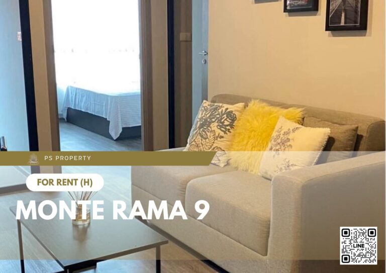 PS89002 – Condo Near ARL Ramkhamhaeng Station For Rent , One bedroom unit at Monte Rama 9