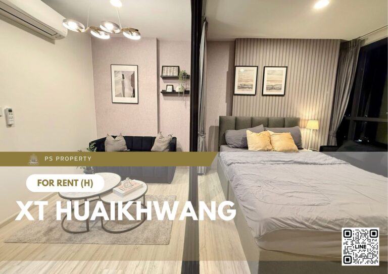 PS89028 – Condo Near MRT HUAIKHWANG Station For Rent , One bedroom unit at XT HUAIKHWANG