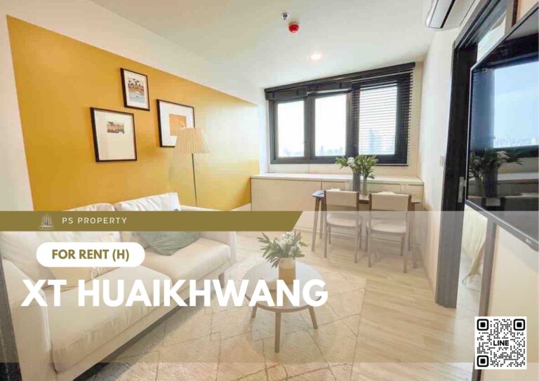 PS89131 – Condo Near MRT HUAIKHWANG Station For Rent , One bedroom unit at XT HUAIKHWANG