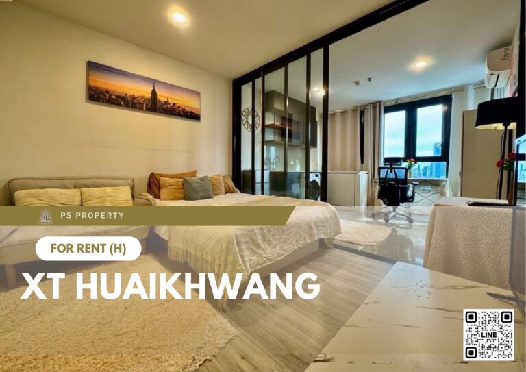 PS89119 – Condo Near MRT HUAIKHWANG Station For Rent , One bedroom unit at XT HUAIKHWANG