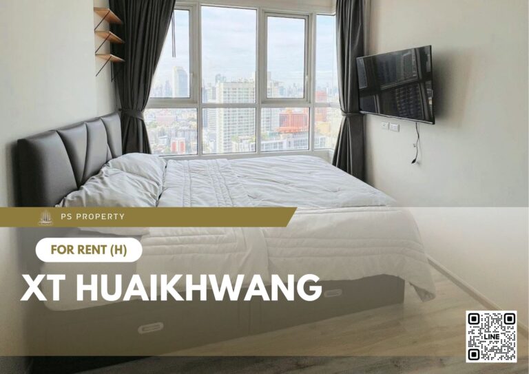 PS89105 – Condo Near MRT HUAIKHWANG Station For Rent , One bedroom unit at XT HUAIKHWANG