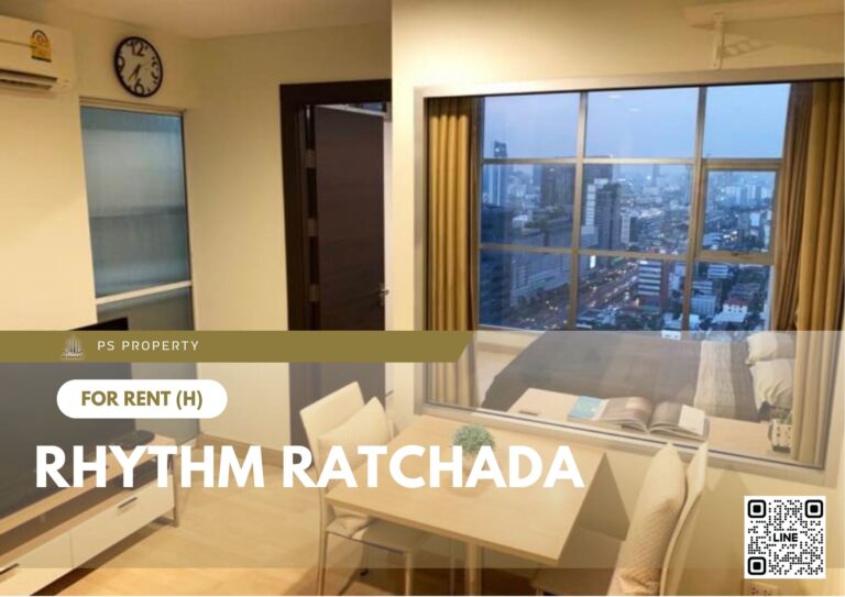 PS89400 – Condo Near MRT Ratchadaphisek Station For Rent , One bedroom unit at Rhythm Ratchada