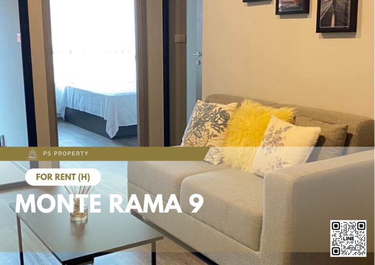 PS87481 – Condo Near ARL Ramkhamhaeng Station For Rent , One bedroom unit at Monte Rama 9