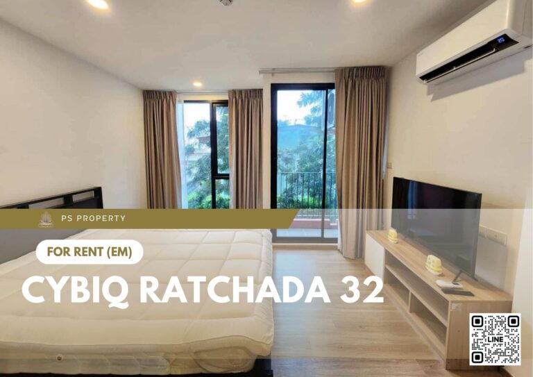 PS84622 – Condo Near BTS PhahonYothin 24 Station For Rent , One bedroom unit at Cybiq Ratchada 32