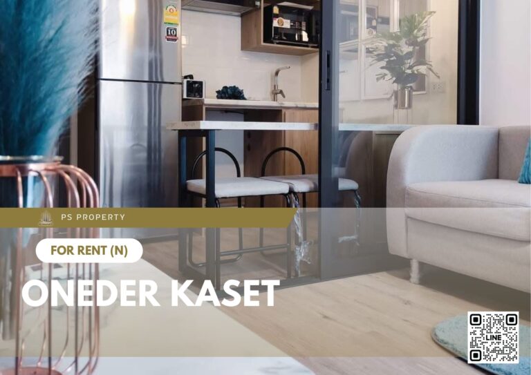 PS89748 – Condo Near SRT Bang Khen Station For Rent , One bedroom unit at ONEDER Kaset