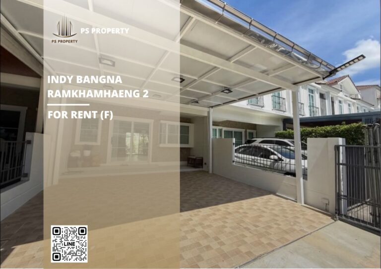 PS89627 – House Near BTS Bang Na Station For Rent , at Indy Bangna-Ramkhamhaeng 2