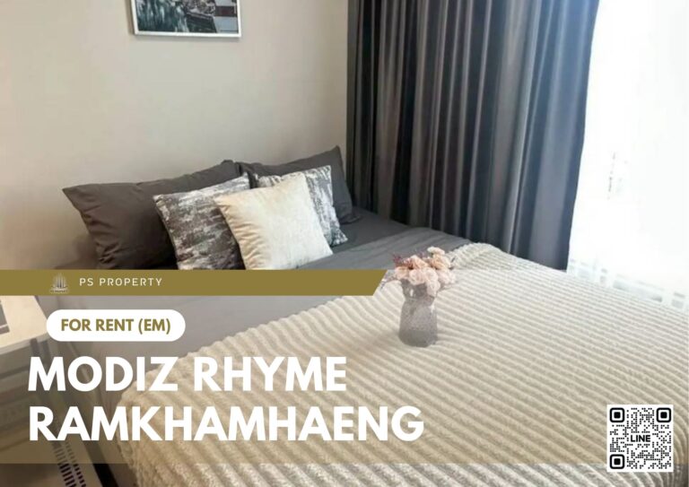 PS84555 – Condo Near MRT Yaek Lam Sali Station For Rent , One bedroom unit at Modiz Rhyme Ramkhamhaeng