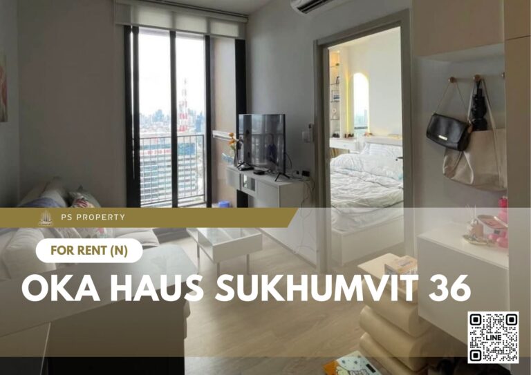 PS90360 – Condo Near BTS Thong Lo Station For Rent , One bedroom unit at OKA HAUS Sukhumvit 36