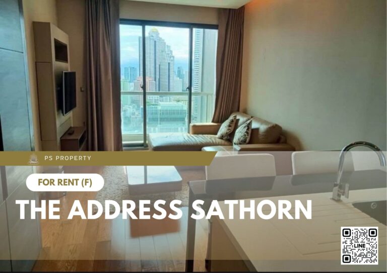 PS87464 – Condo Near BTS Surasak Station For Rent , One bedroom unit at The Address Sathorn