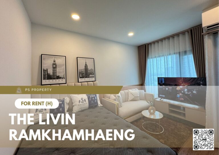 PS90764 – Condo Near MRT Yaek Lam Sali Station For Rent , One bedroom unit at The Livin Ramkhamhaeng