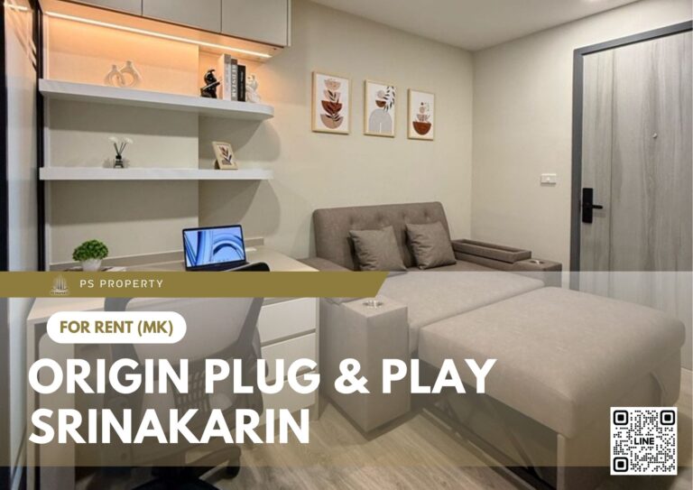 PS86725 – Condo Near MRT Si Dan Station For Rent , One bedroom unit at Origin Plug & Play Srinakarin