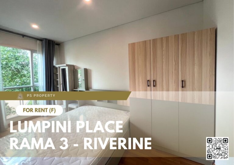 PS87488 – Condo Near BRT WAT Dan Station For Rent , One bedroom unit at Lumpini Place Rama 3 – Riverine