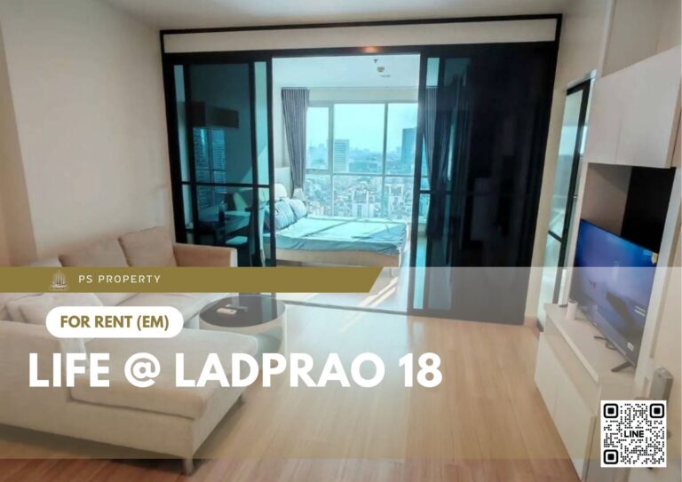 PS84933 – Condo Near MRT Lat Phrao Station For Rent , One bedroom unit at Life @ Ladprao 18