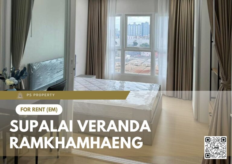PS84922 – Condo Near MRT Rajamangala National Stadium Station For Rent , One bedroom unit at Supalai Veranda Ramkhamhaeng