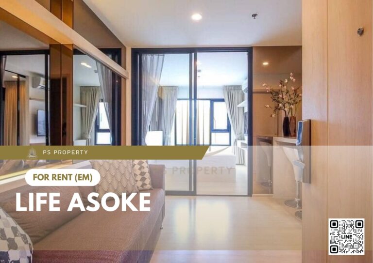 PS38085 – Condo Near MRT Phetchaburi Station For Rent , One bedroom unit at Life Asoke