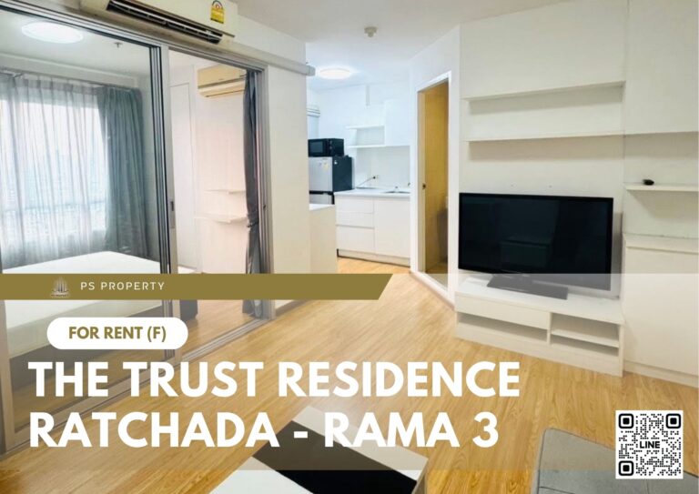 PS88130 – Condo Near BTS Chong Nonsi Station For Rent , One bedroom unit at The Trust Residence Ratchada – Rama 3