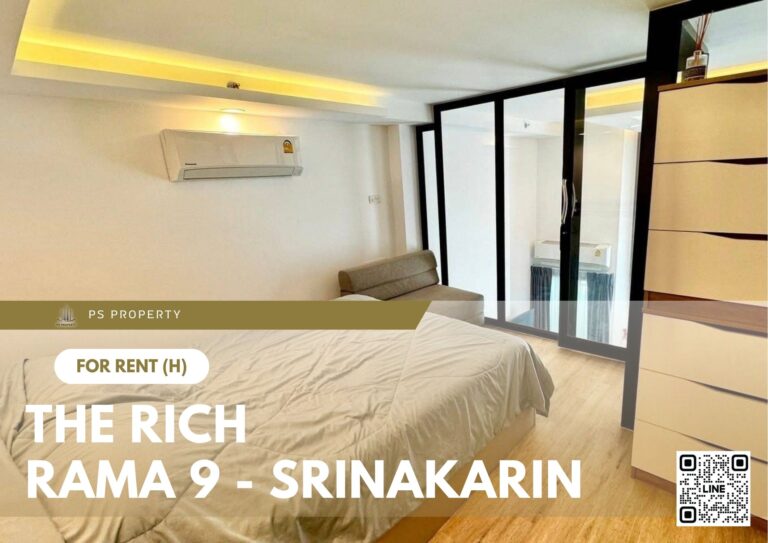 PS71884 – Condo Near MRT Hua Mak Station For Rent , One bedroom unit at The Rich Rama 9 – Srinakarin