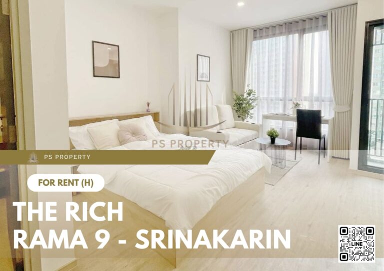 PS49695 – Condo Near MRT Hua Mak Station For Rent , One bedroom unit at The Rich Rama 9 – Srinakarin