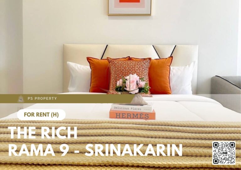 PS29481 – Condo Near MRT Hua Mak Station For Rent , One bedroom unit at The Rich Rama 9 – Srinakarin