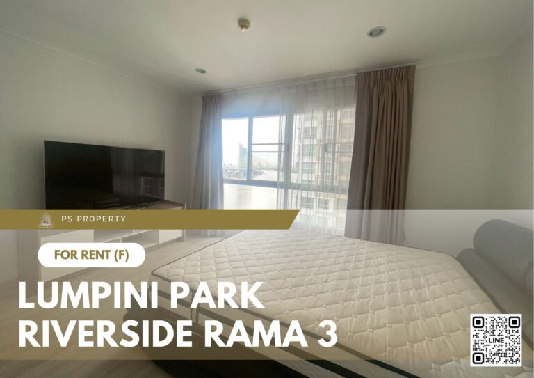PS92614 – Condo Near BTS Chong Nonsi Station For Rent , 3 bedroom unit at Lumpini Park Riverside Rama 3