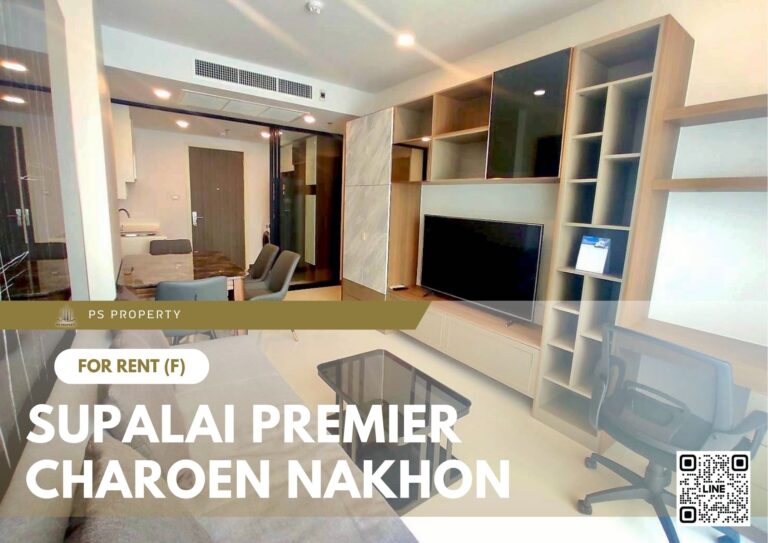 PS92689 – Condo Near BTS Krung Thon Buri Station For Rent , One bedroom unit at Supalai Premier Charoen Nakhon