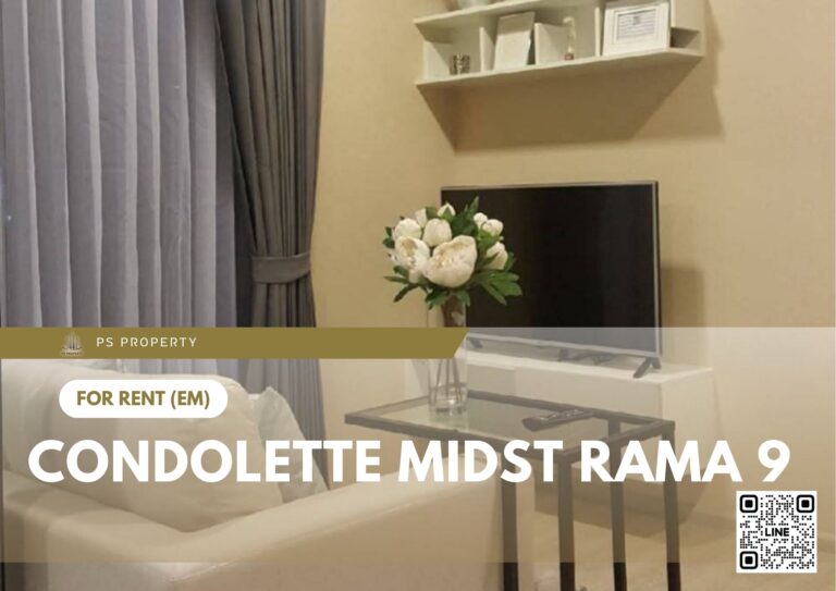 PS85837 – Condo Near MRT Phra Ram 9 Station For Rent , One bedroom unit at Condolette Midst Rama 9