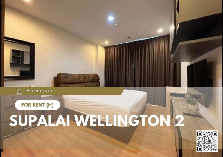 PS91374 – Condo Near MRT Thailand Cultural Centre Station For Rent , One bedroom unit at Supalai Wellington 2