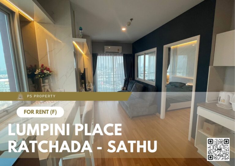 PS90630 – Condo Near BTS Chong Nonsi Station For Rent , One bedroom unit at Lumpini Place Ratchada – Sathu