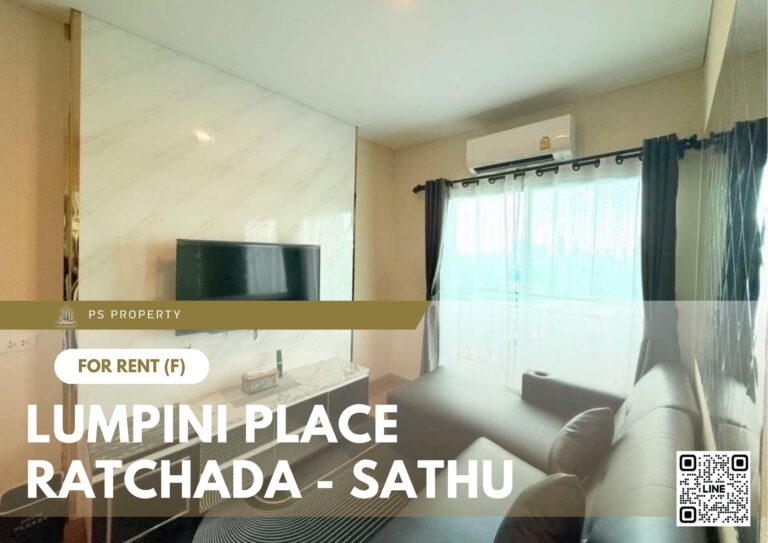 PS89638 – Condo Near BTS Chong Nonsi Station For Rent , One bedroom unit at Lumpini Place Ratchada – Sathu