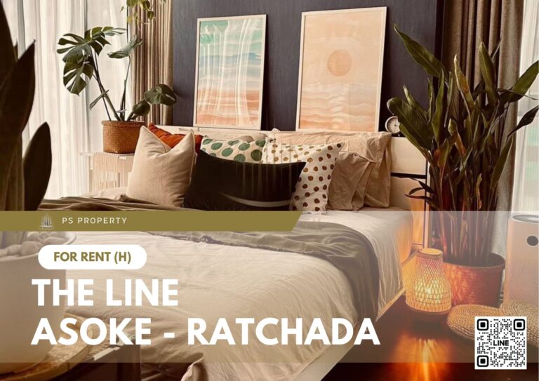 PS23674 – Condo Near MRT Phra Ram 9 Station For Rent , Two bedroom unit at The LINE Asoke – Ratchada