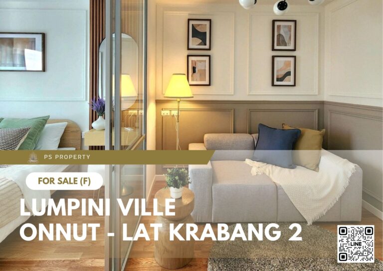 PS90595 – Condo Near ARL Ban Thap Chang Station For Sale , One bedroom unit at Lumpini Ville Onnut – Lat Krabang 2