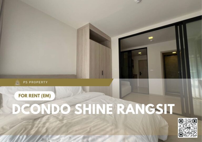 PS59093 – Condo Near SRT Rangsit Station For Rent , One bedroom unit at dcondo Shine Rangsit