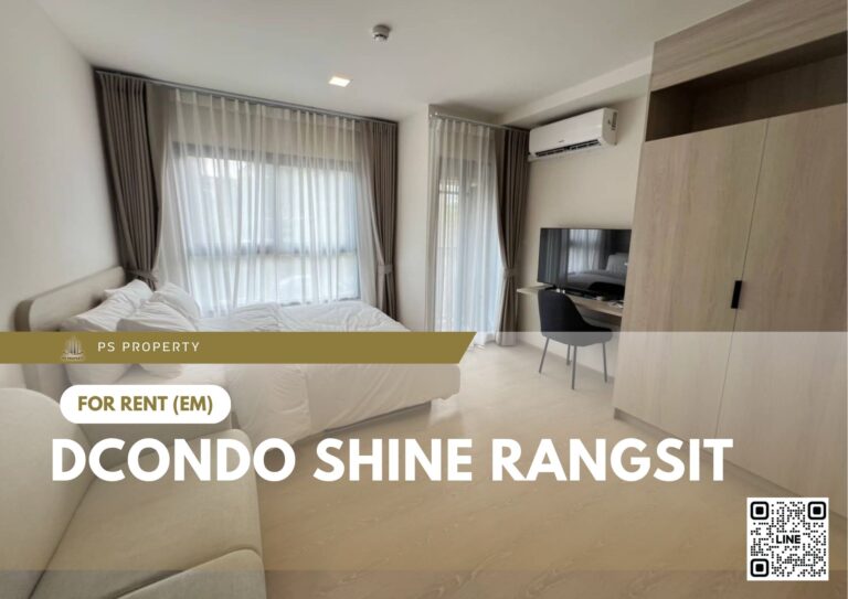 PS59057 – Condo Near SRT Rangsit Station For Rent , One bedroom unit at dcondo Shine Rangsit