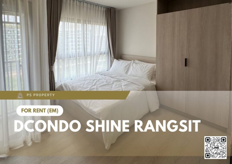 PS58985 – Condo Near SRT Rangsit Station For Rent , One bedroom unit at dcondo Shine Rangsit