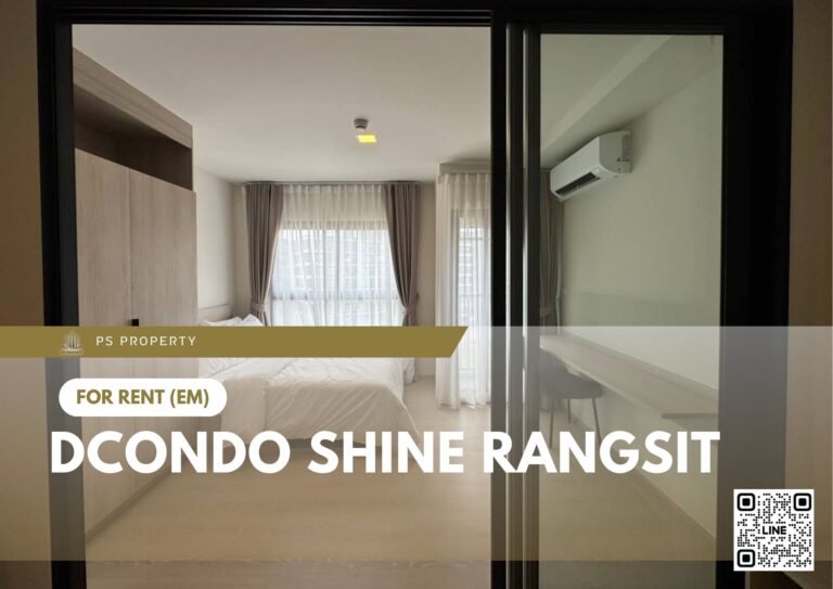 PS58973 – Condo Near SRT Rangsit Station For Rent , One bedroom unit at dcondo Shine Rangsit