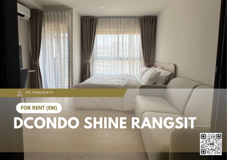 PS58949 – Condo Near SRT Rangsit Station For Rent , One bedroom unit at dcondo Shine Rangsit