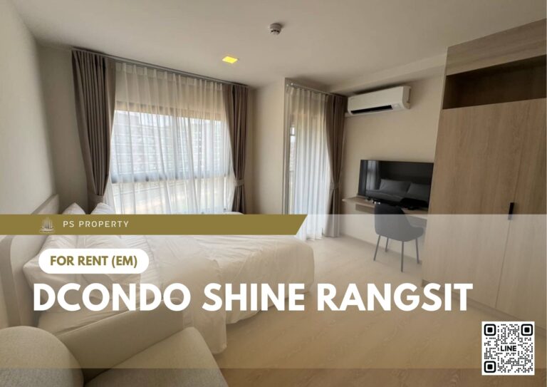 PS58949 – Condo Near SRT Rangsit Station For Rent , One bedroom unit at dcondo Shine Rangsit