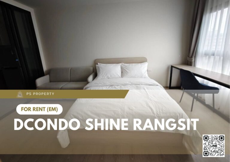 PS58913 – Condo Near SRT Rangsit Station For Rent , One bedroom unit at dcondo Shine Rangsit