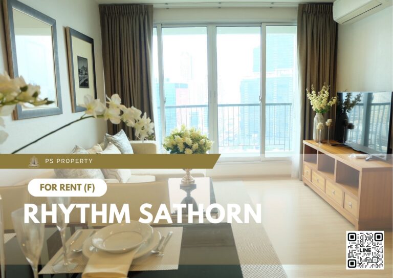 PS94013 – Condo Near BTS Saphan Taksin Station For Rent , One bedroom unit at Rhythm Sathorn