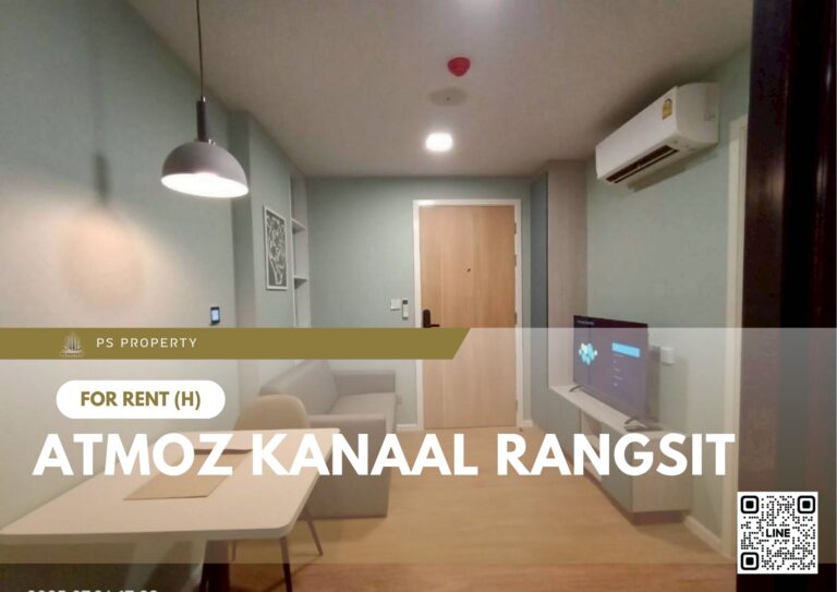 PS91437 – Condo Near SRT Rangsit Station For Rent , One bedroom unit at Atmoz Kanaal Rangsit