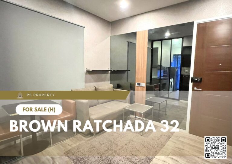 PS91528 – Condo Near MRT Lat Phrao Station For Sale , One bedroom unit at Brown Ratchada 32