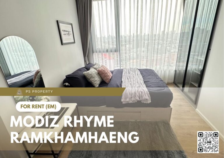 PS93716 – Condo Near MRT Yaek Lam Sali Station For Rent , One bedroom unit at Modiz Rhyme Ramkhamhaeng