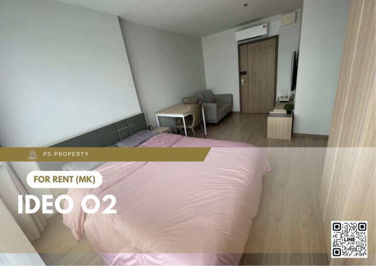 PS94824 – Condo Near BTS Bang na Station For Rent , One bedroom unit at IDEO O2