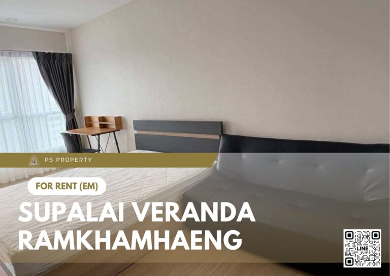 PS93524 – Condo Near MRT Rajamangala National Stadium Station For Rent , One bedroom unit at Supalai Veranda Ramkhamhaeng