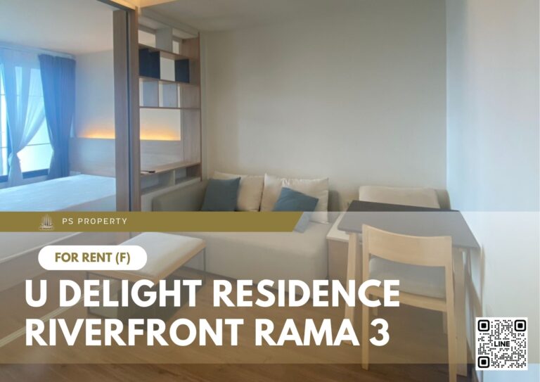 PS95058 – Condo Near BTS Surasak Station For Rent , One bedroom unit at U Delight Residence Riverfront Rama 3