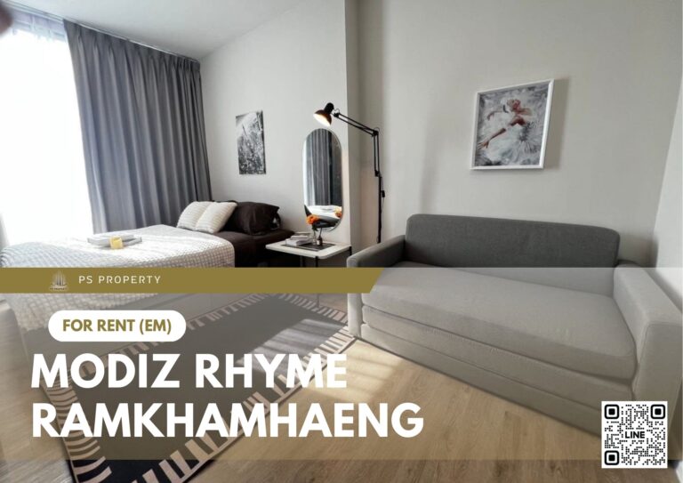 PS93461 – Condo Near MRT Yaek Lam Sali Station For Rent , One bedroom unit at Modiz Rhyme Ramkhamhaeng
