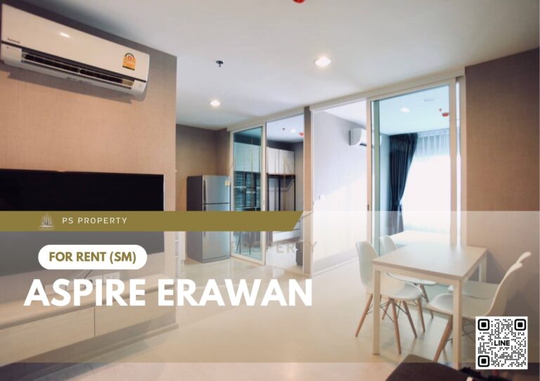 PS33345 – Condo Near BTS Chang Erawan Station For Rent , One bedroom unit at Aspire Erawan