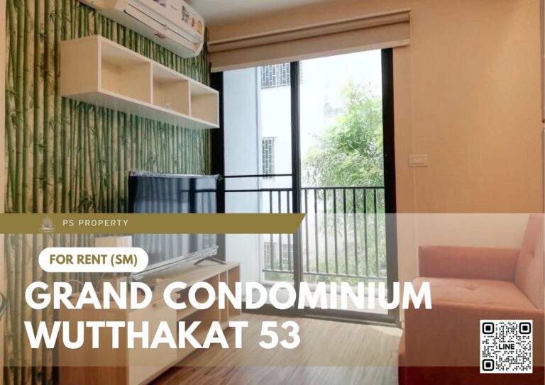 PS92526 – Condo Near BTS Wutthakat Station For Rent , One bedroom unit at Grand Condominium Wutthakat 53