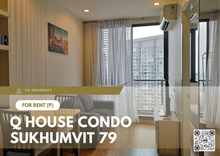 PS25185 – Condo Near BTS On Nut Station For Rent , One bedroom unit at Q House Condo Sukhumvit 79